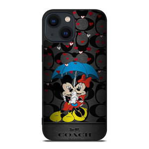 COACH NEW YORK MICKEY MINNIE MOUSE UMBRELLA iPhone 14 Plus Case Cover
