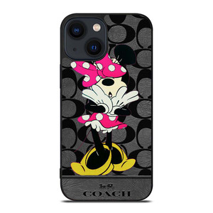 COACH NEW YORK MINNIE MOUSE iPhone 14 Plus Case Cover COACH NEW YORK MINNIE MOUSE iPhone 14 Plus Case Cover