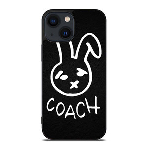 COACH NEW YORK RABBIT LEATHER iPhone 14 Plus Case Cover COACH NEW YORK RABBIT LEATHER iPhone 14 Plus Case Cover