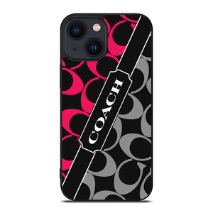 COACH NEW YORK RED WHITE iPhone 14 Plus Case Cover