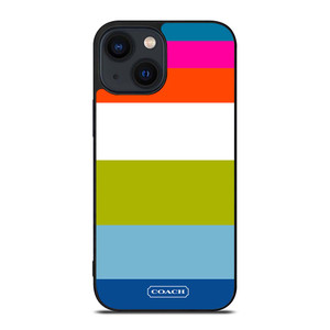 COACH NEW YORK STRIPE 2 iPhone 14 Plus Case Cover COACH NEW YORK STRIPE 2 iPhone 14 Plus Case Cover