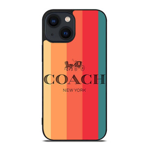 COACH NEW YORK STRIPES 2 iPhone 14 Plus Case Cover COACH NEW YORK STRIPES 2 iPhone 14 Plus Case Cover