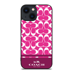 COACH PINK NEW YORK iPhone 14 Plus Case Cover