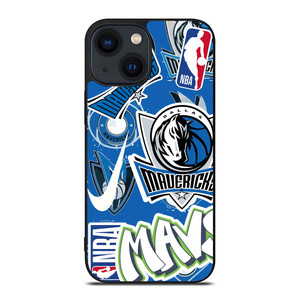 DALLAS MAVERICKS NBA STICKER BOMB iPhone 14 Plus Case Cover