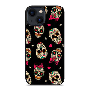 DAY OF THE DEAD CUTE PATTERN iPhone 14 Plus Case Cover