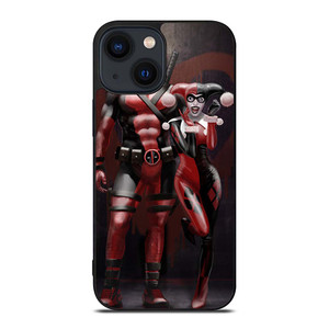 DEADPOOL HARLEY QUINN ANTI HERO iPhone 14 Plus Case Cover DEADPOOL HARLEY QUINN ANTI HERO iPhone 14 Plus Case Cover