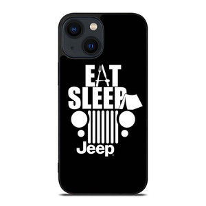 EAT SLEEP JEEP ART iPhone 14 Plus Case Cover