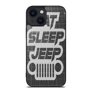 EAT SLEEP JEEP LOGO iPhone 14 Plus Case Cover