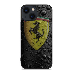 FERRARI DROP WATER BLACK iPhone 14 Plus Case Cover