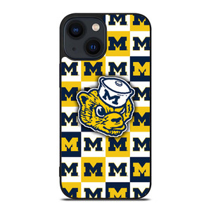 FOOTBALL MASCOT MICHIGAN WOLVERINES iPhone 14 Plus Case Cover