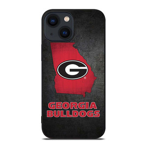 GEORGIA BULLDOGS SYMBOL METAL iPhone 14 Plus Case Cover