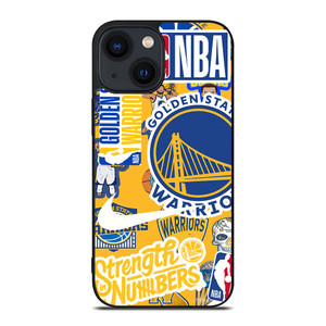 GOLDEN STATE WARRIORS NBA STICKER BOMB iPhone 14 Plus Case Cover