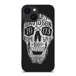 HARLEY DAVIDSON 1903 SKULL iPhone 14 Plus Case Cover HARLEY DAVIDSON 1903 SKULL iPhone 14 Plus Case Cover