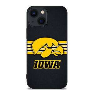 IOWA HAWKEYES STRIPE LOGO iPhone 14 Plus Case Cover IOWA HAWKEYES STRIPE LOGO iPhone 14 Plus Case Cover