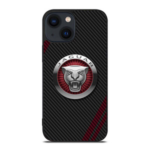 JAGUAR CARBON STRIPE LOGO iPhone 14 Plus Case Cover