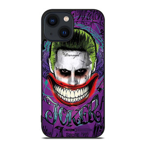 JOKER SUICIDE SQUAD ART iPhone 14 Plus Case Cover JOKER SUICIDE SQUAD ART iPhone 14 Plus Case Cover