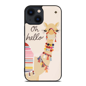 KATE SPADE CAMEL OH HELLO iPhone 14 Plus Case Cover