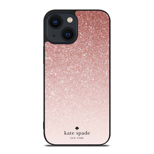 KATE SPADE NEW YORK ROSE WHITE GLITTER iPhone 14 Plus Case Cover