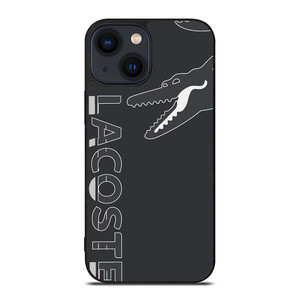 LACOSTE CROCODILE ALL BLACK iPhone 14 Plus Case Cover