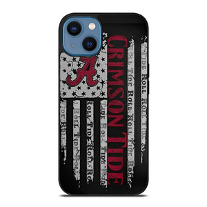 ALABAMA CRIMSON TIDE FLAG MLS iPhone 14 Case Cover ALABAMA CRIMSON TIDE FLAG MLS iPhone 14 Case Cover