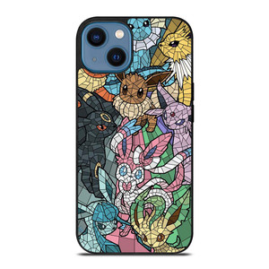 ALL POKEMON EEVEE MOZAIC iPhone 14 Case Cover