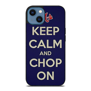 ATLANTA BRAVES CHOP ON BASEBALL iPhone 14 Case Cover ATLANTA BRAVES CHOP ON BASEBALL iPhone 14 Case Cover