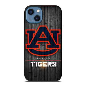 AUBURN TIGERS WOODEN LOGO iPhone 14 Case Cover AUBURN TIGERS WOODEN LOGO iPhone 14 Case Cover