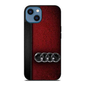AUDI CAR RED LEATHER iPhone 14 Case Cover AUDI CAR RED LEATHER iPhone 14 Case Cover