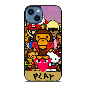 BAPE BABY MILO PLAY iPhone 14 Case Cover BAPE BABY MILO PLAY iPhone 14 Case Cover