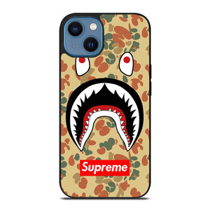 BAPE CAMO SHARK SUPREME iPhone 14 Case Cover BAPE CAMO SHARK SUPREME iPhone 14 Case Cover