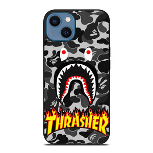 BAPE SHARK THRASHER iPhone 14 Case Cover BAPE SHARK THRASHER iPhone 14 Case Cover