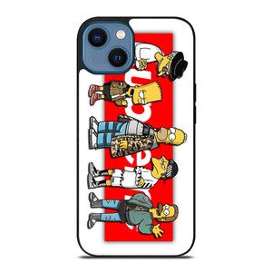 BART SIMPSON X SUPREME LOGO iPhone 14 Case Cover BART SIMPSON X SUPREME LOGO iPhone 14 Case Cover
