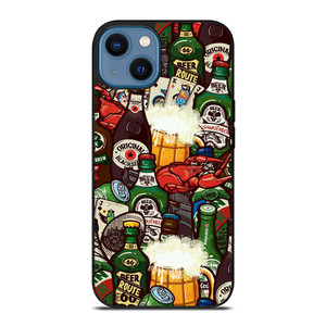 BEER BOTTLE CARTOON iPhone 14 Case Cover BEER BOTTLE CARTOON iPhone 14 Case Cover