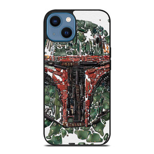 BOBA FETT STAR WARS MOZAIC iPhone 14 Case Cover BOBA FETT STAR WARS MOZAIC iPhone 14 Case Cover