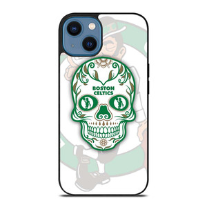 BOSTON CELTICS BASKET SKULL iPhone 14 Case Cover BOSTON CELTICS BASKET SKULL iPhone 14 Case Cover