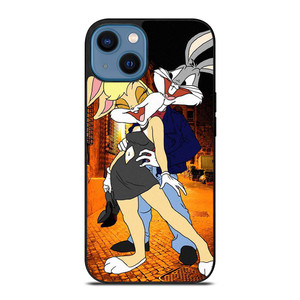 BUGS AND LOLA BUNNY LOONEY TUNES iPhone 14 Case Cover BUGS AND LOLA BUNNY LOONEY TUNES iPhone 14 Case Cover