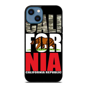 CALIFORNIA REPUBLIC CAMO SYMBOL iPhone 14 Case Cover CALIFORNIA REPUBLIC CAMO SYMBOL iPhone 14 Case Cover