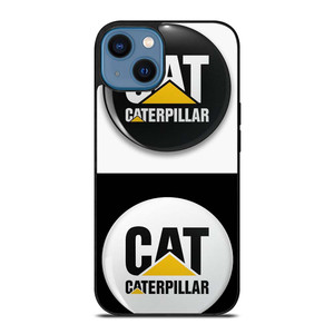 CAT CATERPILLAR WHITE BLACK iPhone 14 Case Cover CAT CATERPILLAR WHITE BLACK iPhone 14 Case Cover