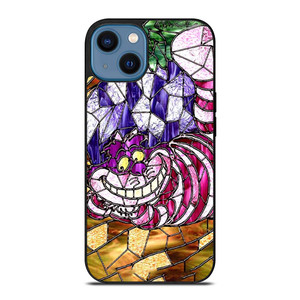 CHESHIRE CAT STAINED GLASS iPhone 14 Case Cover CHESHIRE CAT STAINED GLASS iPhone 14 Case Cover