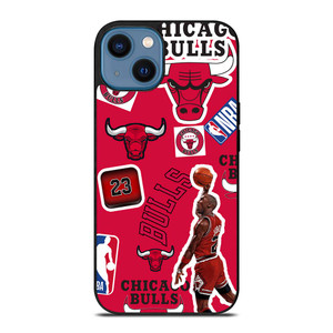 CHICAGO BULLS STICKER BOMB iPhone 14 Case Cover CHICAGO BULLS STICKER BOMB iPhone 14 Case Cover