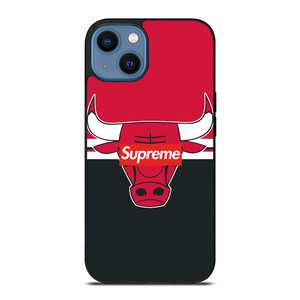 CHICAGO BULLS SUPREME LOGO iPhone 14 Case Cover CHICAGO BULLS SUPREME LOGO iPhone 14 Case Cover