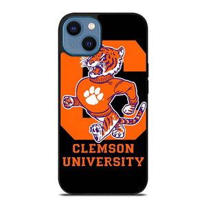 CLEMSON TIGERS UNIVERSITY ICON iPhone 14 Case Cover CLEMSON TIGERS UNIVERSITY ICON iPhone 14 Case Cover