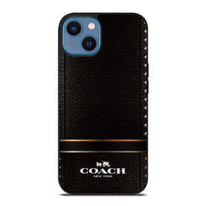 COACH BELT TEXTURE iPhone 14 Case Cover COACH BELT TEXTURE iPhone 14 Case Cover