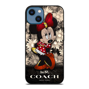 COACH FLOWER MINNIE MOUSE iPhone 14 Case Cover COACH FLOWER MINNIE MOUSE iPhone 14 Case Cover