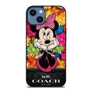 COACH MINNIE MOUSE FLOWER iPhone 14 Case Cover