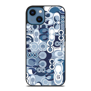 COACH NEW YORK BLUE iPhone 14 Case Cover COACH NEW YORK BLUE iPhone 14 Case Cover