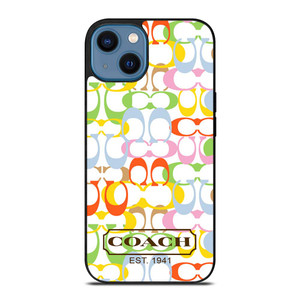 COACH NEW YORK COLORFUL iPhone 14 Case Cover COACH NEW YORK COLORFUL iPhone 14 Case Cover