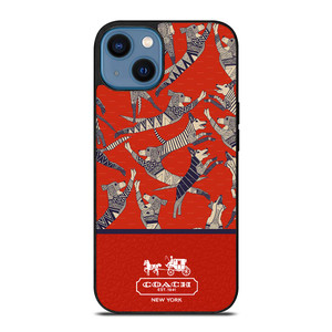 COACH NEW YORK DOG PARTY iPhone 14 Case Cover COACH NEW YORK DOG PARTY iPhone 14 Case Cover