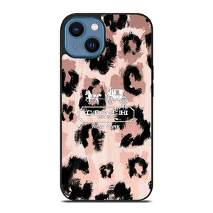 COACH NEW YORK LEOPARD SKIN iPhone 14 Case Cover COACH NEW YORK LEOPARD SKIN iPhone 14 Case Cover