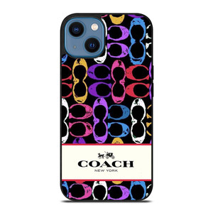 COACH NEW YORK PATTERN COLOR iPhone 14 Case Cover COACH NEW YORK PATTERN COLOR iPhone 14 Case Cover